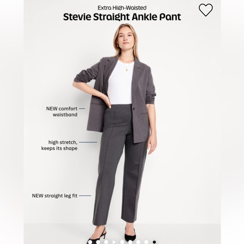 Women Extra High-Waisted Stevie Straight Pants - Picture 4 of 4